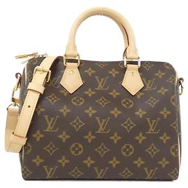 Bolsa Boston Monogram Speedy Bandoulière Louis Vuitton Marrom