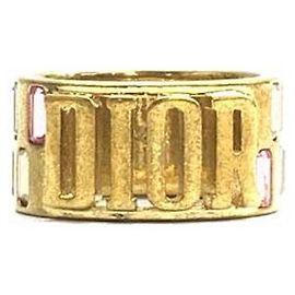 Christian Dior Anello in cristallo DIOR Dior D'oro Metallico