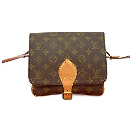 Borsa a Spalla Cartouchiere Monogram Louis Vuitton Marrone