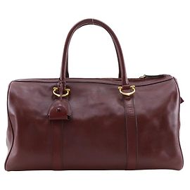 Borsa Boston in vitello della linea Must di Cartier Marrone