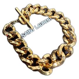 Saint Laurent Braccialetti D'oro Gold hardware