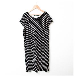 Vestido Lauren Ralph Lauren Negro Blanco
