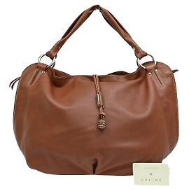 Céline Celine Couro Amargo Marrom