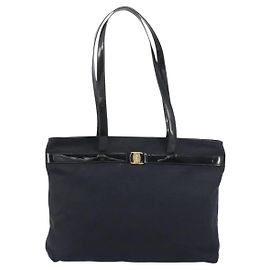 Borsa Vala in tela Salvatore Ferragamo Nero