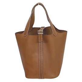 Bolsa Tote Hermès Picotin Lock PM marrom Marrom