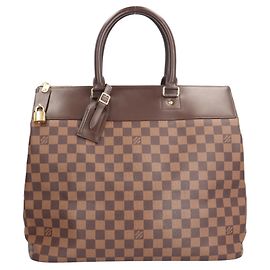 Bolsa Boston Damier Greenwich PM Louis Vuitton Marrom