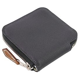 Hermès Hermes Azap Mini Silk-in Epsom Wallet/Coin Case Black