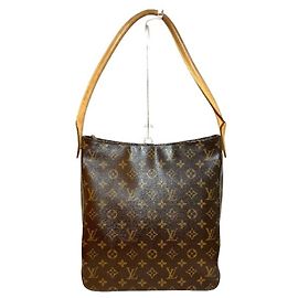 Sac à main Louis Vuitton Monogram Looping GM Marron