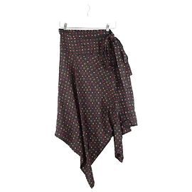 Isabel Marant Schwarze Seidenrock Schwarz