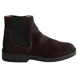 Apc Botas de cuero burdeos Burdeos