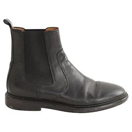 Isabel Marant Lederstiefel Schwarz Schwarz