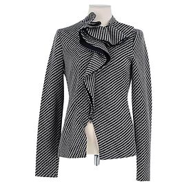 Armani Schwarze Wolljacke Schwarz