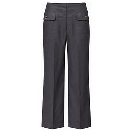 Yves Saint Laurent Rive Gauche Wool Pants Grey Grey