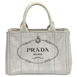 Prada Canapa Tote Bag White