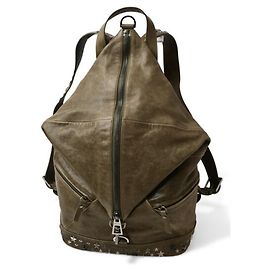 Jimmy Choo Fitzroy Leather Backpack Brown Dark brown