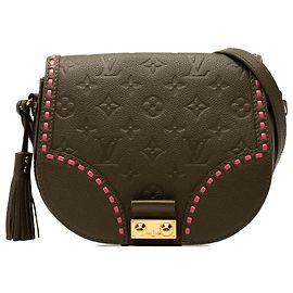 Louis Vuitton Brun Monogram Empreinte Junot Marron Kaki