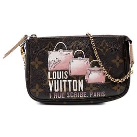 Louis Vuitton Brown Monogram Affiche Mini Pochette Accessoires Brown