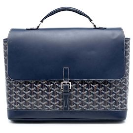 Goyard Blu Goyardine Citadin PM Blu Blu navy