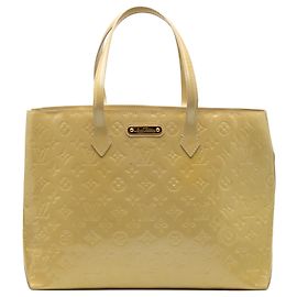 Louis Vuitton Bolso Wilshire MM en Vernis Monogram Amarillo Otro Amarillo