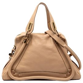 Bolsa Paraty média em couro marrom Chloé Marrom Bege