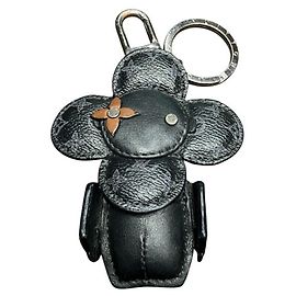 Louis Vuitton Monogram Porte-Clés Doudou Vivienne Keychain Black