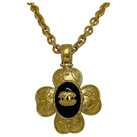 Collana Chanel Oro e Nero Nero D'oro