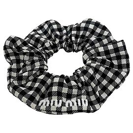 Scrunchie Miu Miu Nero e Bianco Nero Bianco