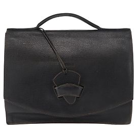 Borsa da lavoro in pelle Loewe Barcellona Nero
