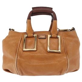 Chloé Chloe Ethel Handbag Leather Brown