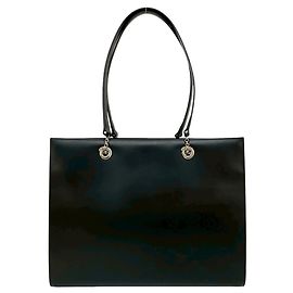 Cartier Panthère Leder Tote Bag Schwarz