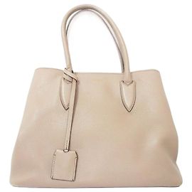 Max Mara 2way Leather Handbag Beige