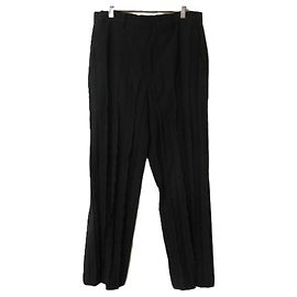 Pantalon à plis Pin Tuck ISSEY MIYAKE Noir