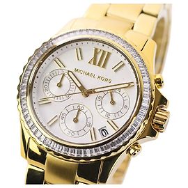 Reloj de acero inoxidable Michael Kors EVEREST Dorado