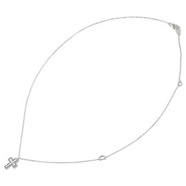 Collar Péndulo Damiani Belle Epoque en Oro Blanco de 18K y Diamantes de 16mm Blanco