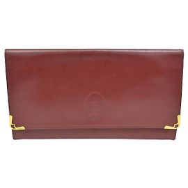 Borsa clutch Must de Cartier in pelle Bordò