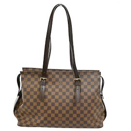 Borsa Chelsea Damier Louis Vuitton Marrone