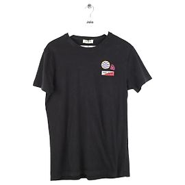Saint Laurent Camiseta preta de algodão Preto