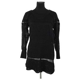 Vestido Isabel Marant de algodón negro Negro