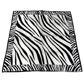 Céline Sciarpa Zebra Vintage Celine Parigi Nero Bianco Nero