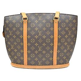 Bolsa Babylone em Canvas Monogram Louis Vuitton Marrom