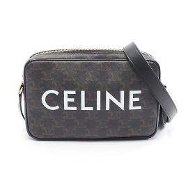 Céline Celine Triomphe Medium Messenger Bag Brown Black