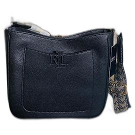 Ralph Lauren Black Leather Clutch Bag Black