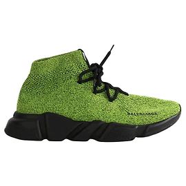 Balenciaga Green Speed High-Top Sneakers Green