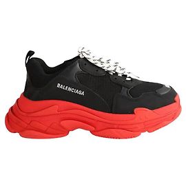 Balenciaga Black Triple S Low Sneakers Black