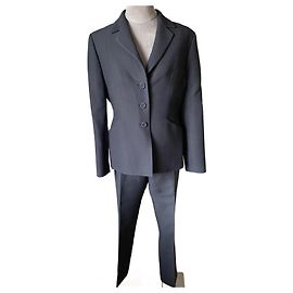 Dior Bar Jacket Pantsuit Black Wool Black
