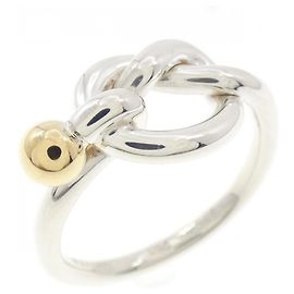 Tiffany & Co Tiffany Love Knot Ring Silvery Golden