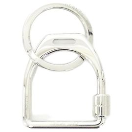 Hermès Chaveiro Etrier Hermes 077215FJ Prata