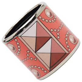 Schalring Motif Collier de Chien von Hermès Silber Orange