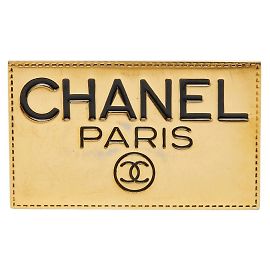 Chanel vergoldete Brosche Golden