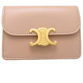 Céline Portafoglio Celine Triomphe a soffietto Beige
